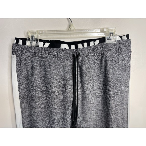 VICTORIA'S SECRET PINK ULTIMATE Women's Sz L Gray Stretch JOGGERS PANTS - Picture 2 of 8